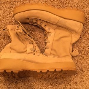 Cold weather army issued tan boots